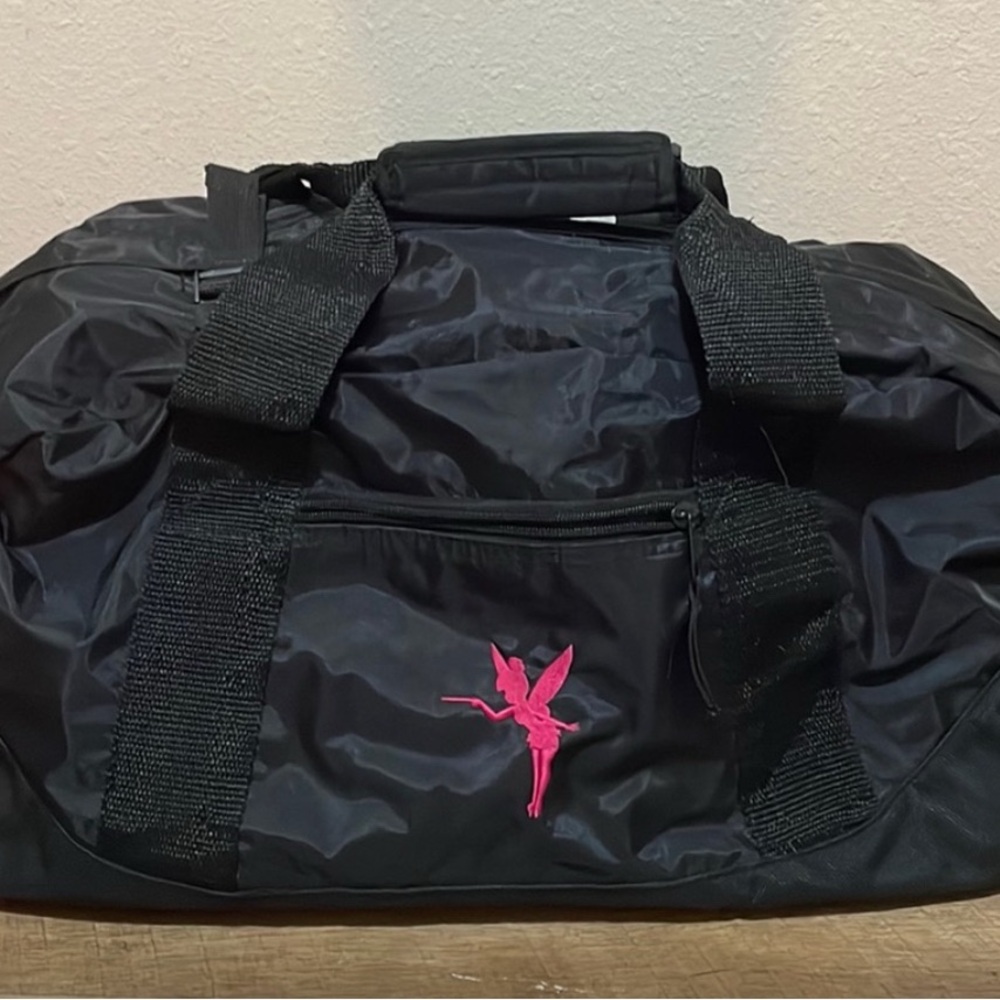 Disney Tinkerbell Duffle Bag / Black with pink